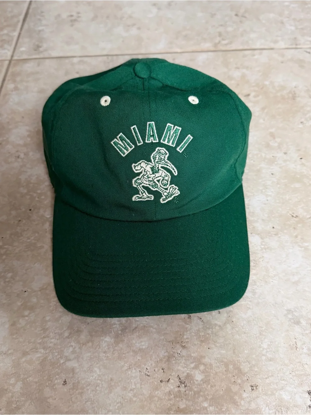 adidas University of Miami Embroidered Baseball Cap